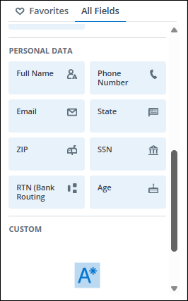 Custom fields for document